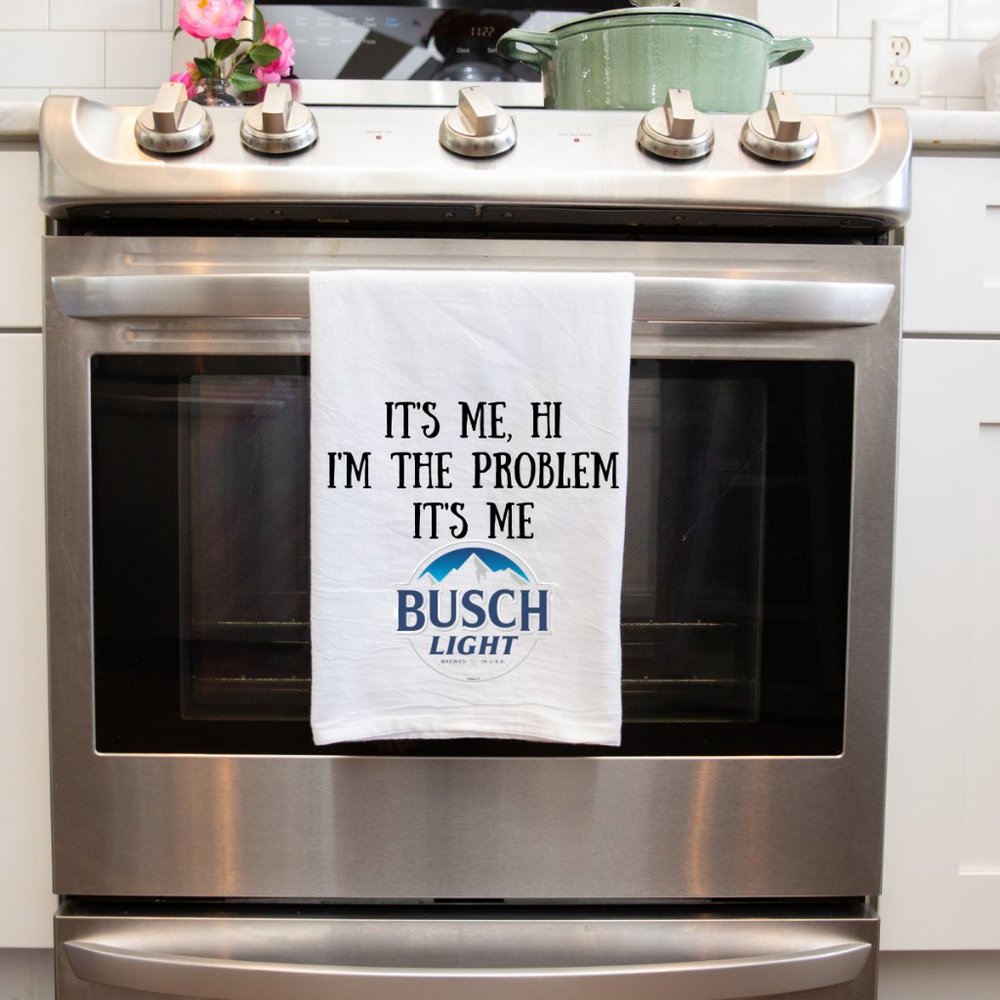 Taylor Swift Song Kitchen Tea Towel Handmade Kitchen Funny Busch Lite Logo Decor